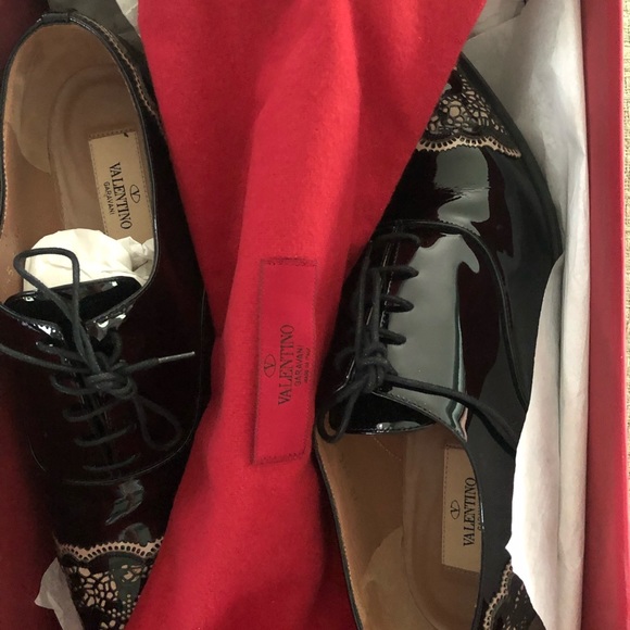 Valentino Black Patent leather Oxfords size 38 - Picture 12 of 13